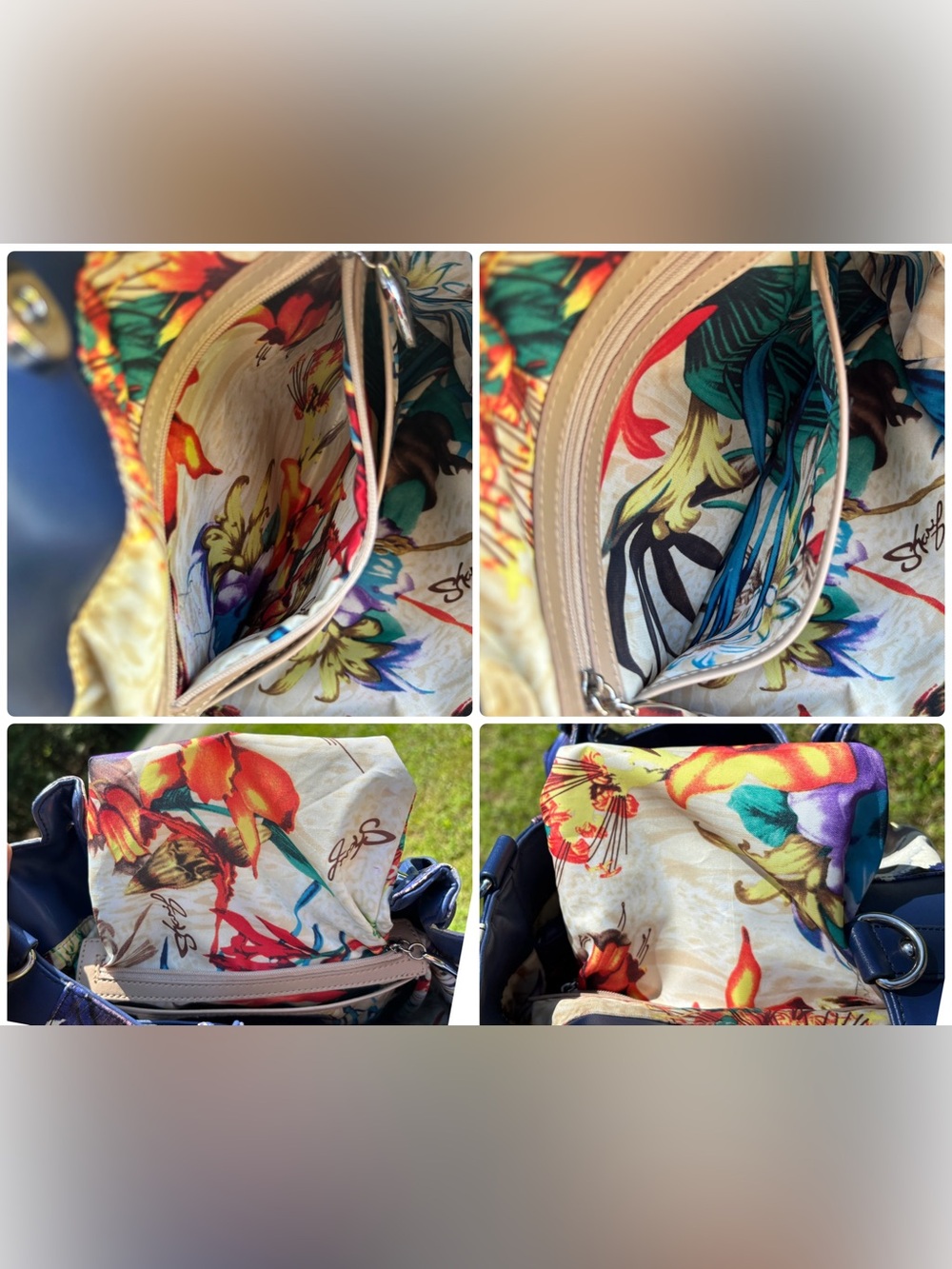 Sharif Leather Floral Crossbody Bag - Picture 9 of 17
